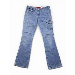 Levi's Super Low Rise Bootcut Cargo Blue Jeans, Y2K Stretch, Size - Juniors 7